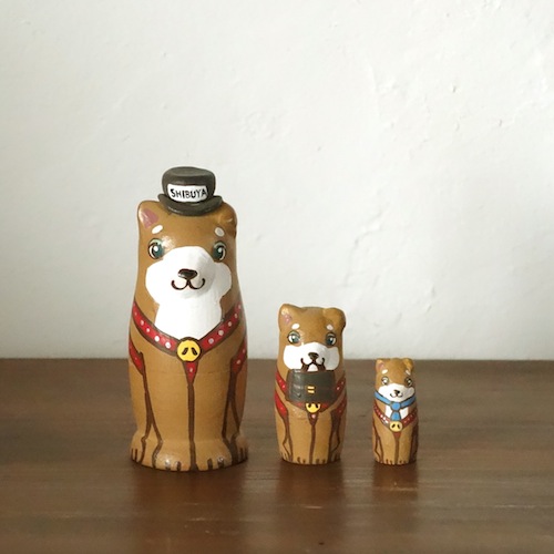 rooms Ji-Ba店限定 ハチ公マトリョーシカ